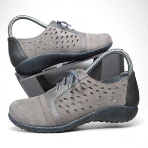 NAOT Lalo Nubuck Casual Sneaker Oxfords "Grey" Women's 6/37